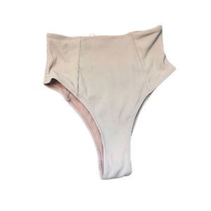 Fox Swim Ribbed High Waisted Bikini Bottoms Size Small